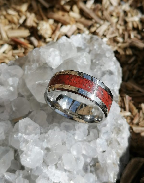 bague jaspe rouge