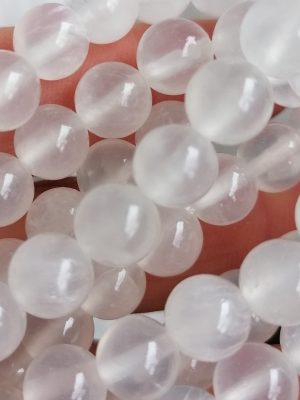 Perles Gypse Fibreux (Sélénite)