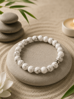 Bracelet Howlite 6mm