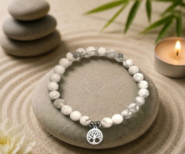 Bracelet Howlite 6mm