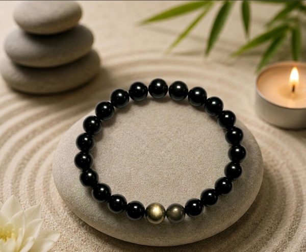 Screenshot Bracelet Obsidienne Dorée