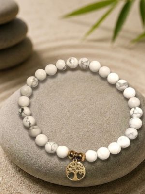 Bracelet Howlite 6mm