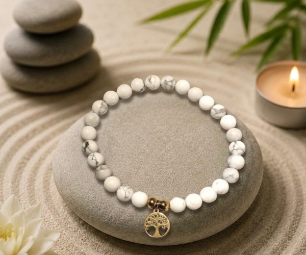 Screenshot Bracelet Howlite 6mm
