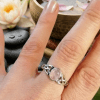 Bague Nœuds Quartz Rose - Argent 925 -