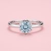 Bague Aigue Marine- Argent 925 -