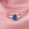 Bague saphir argent