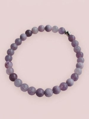 Bracelet Lepidolite 6mm0891485415015 Bracelet Lepidolite 6mm